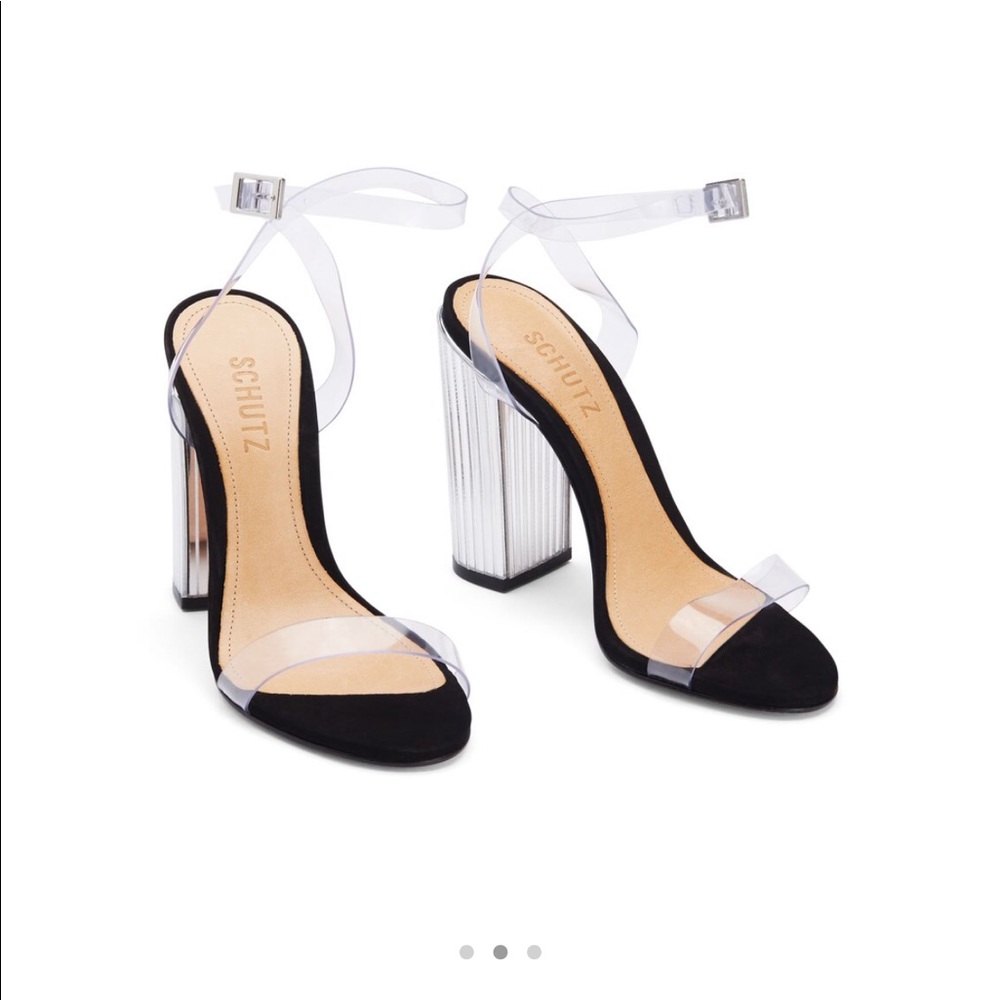 SCHUTZ CLEAR HEELS “Margiela Sandal”